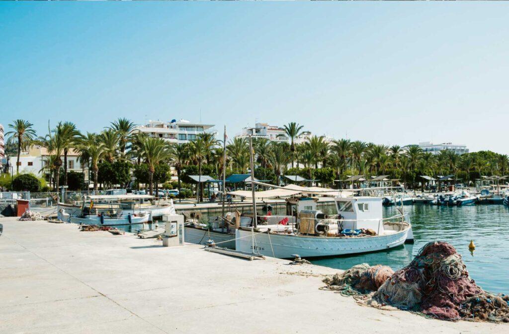 Old photos of Ibiza, Puerto de Sant Antoni